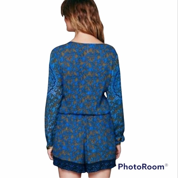 Free People Long Sleeve Resort Romper - Picture 4 of 16